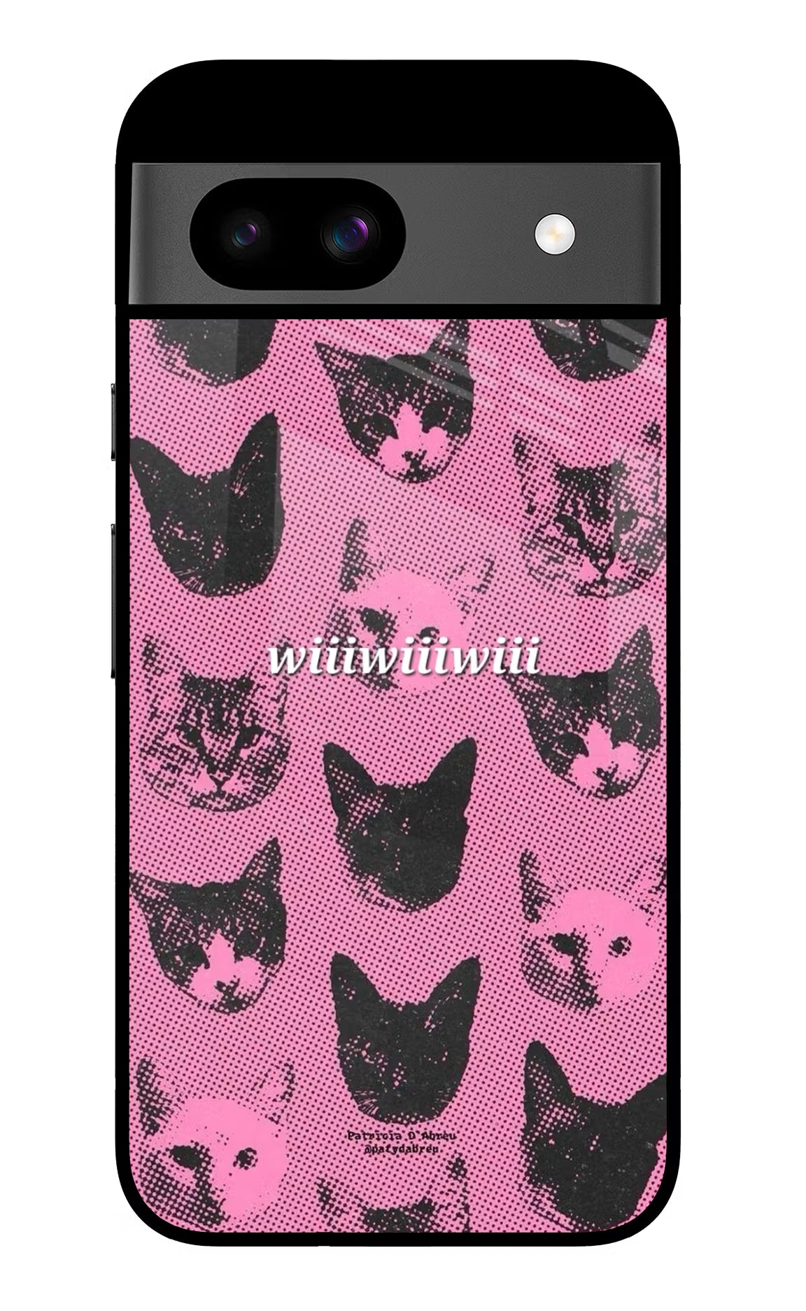 Pink Cats Google Pixel 8A Glass Case