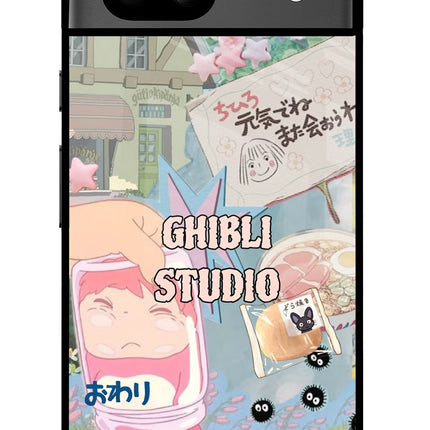 Studio Ghibli Google Pixel 8A Glass Case