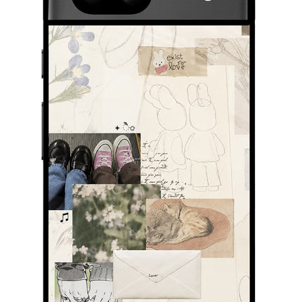 Soft Aesthetic Google Pixel 8A Glass Case