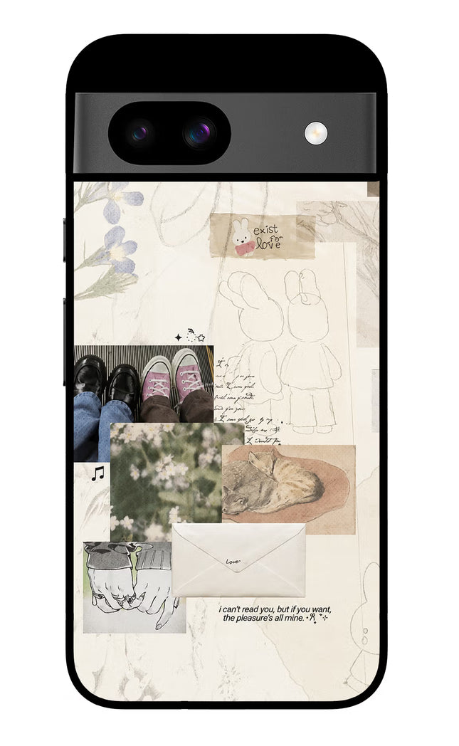 Soft Aesthetic Google Pixel 8A Glass Case