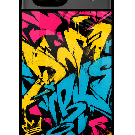 Graffiti Vibe Google Pixel 8A Glass Case