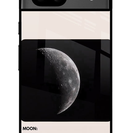 Moon Phase Google Pixel 8A Glass Case