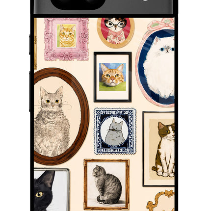 Mirror Cats Google Pixel 8A Glass Case