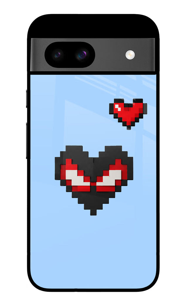 Peter Heart Google Pixel 8A Glass Case