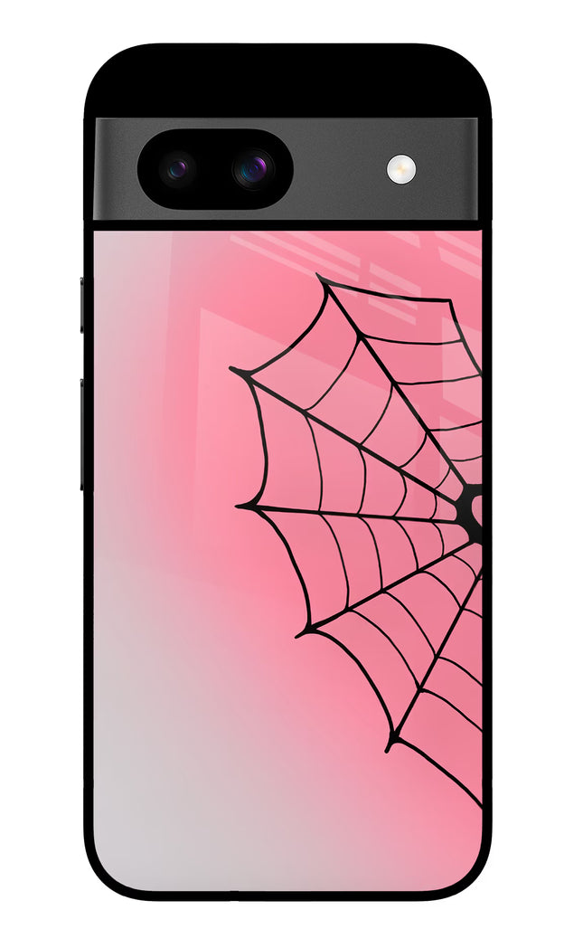 Pink Web Google Pixel 8A Glass Case