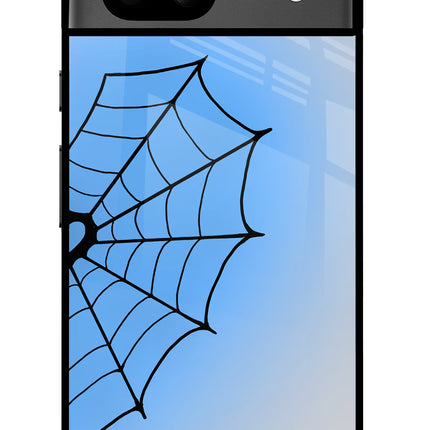 Blue Web Google Pixel 8A Glass Case