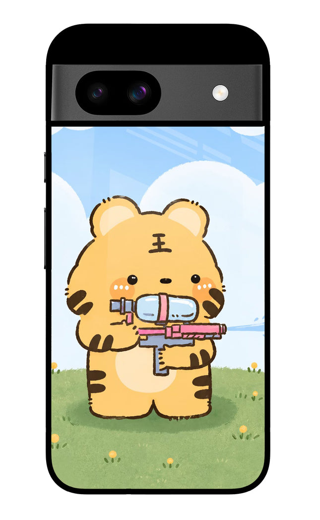 Tiger Treat Google Pixel 8A Glass Case