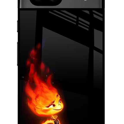 Ember Flame Google Pixel 8A Glass Case