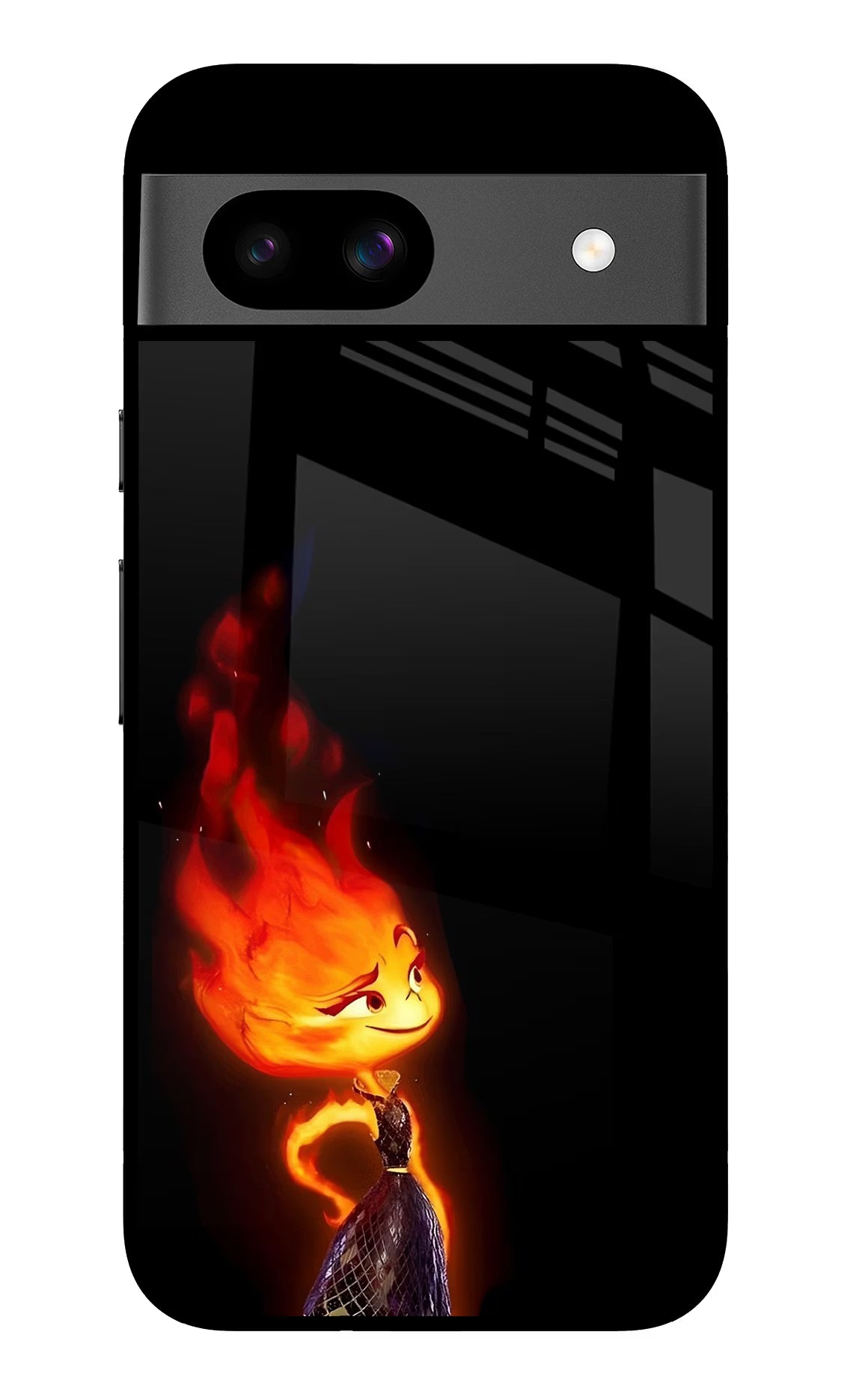 Ember Flame Google Pixel 8A Glass Case
