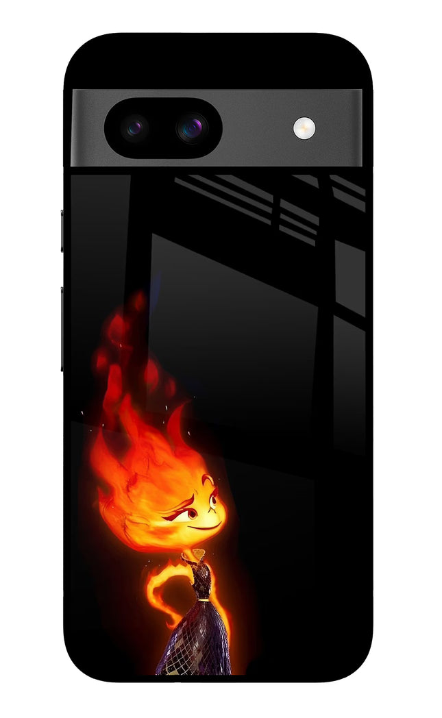 Ember Flame Google Pixel 8A Glass Case