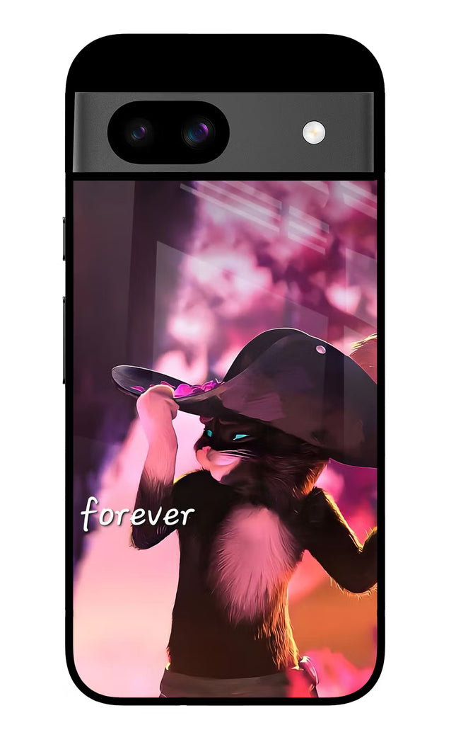 Forever Cat Google Pixel 8A Glass Case