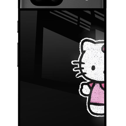 Kitty Charm Google Pixel 8A Glass Case