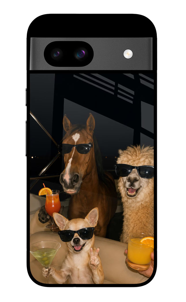 Party Squad Google Pixel 8A Glass Case