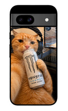 Gamer Cat Energy Google Pixel 8A Glass Case