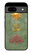 Om & Lotus Google Pixel 8A Glass Case