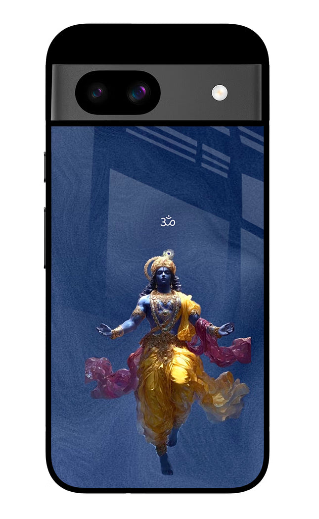 Cosmic Krishna Google Pixel 8A Glass Case