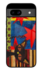 Pop Cat Google Pixel 8A Glass Case
