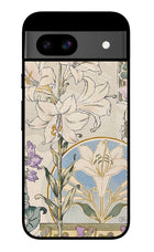 White Lily Google Pixel 8A Glass Case