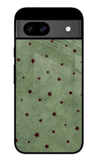 Green Stars Google Pixel 8A Glass Case