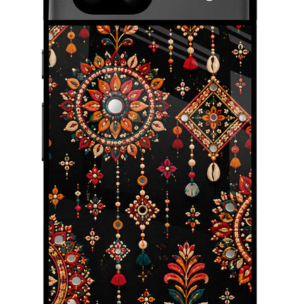 Boho Noir Google Pixel 8A Glass Case