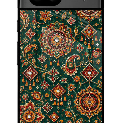 Green Pataka Google Pixel 8A Glass Case
