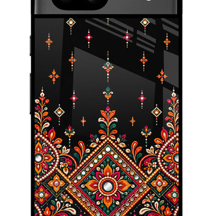Noir Mehfil Google Pixel 8A Glass Case