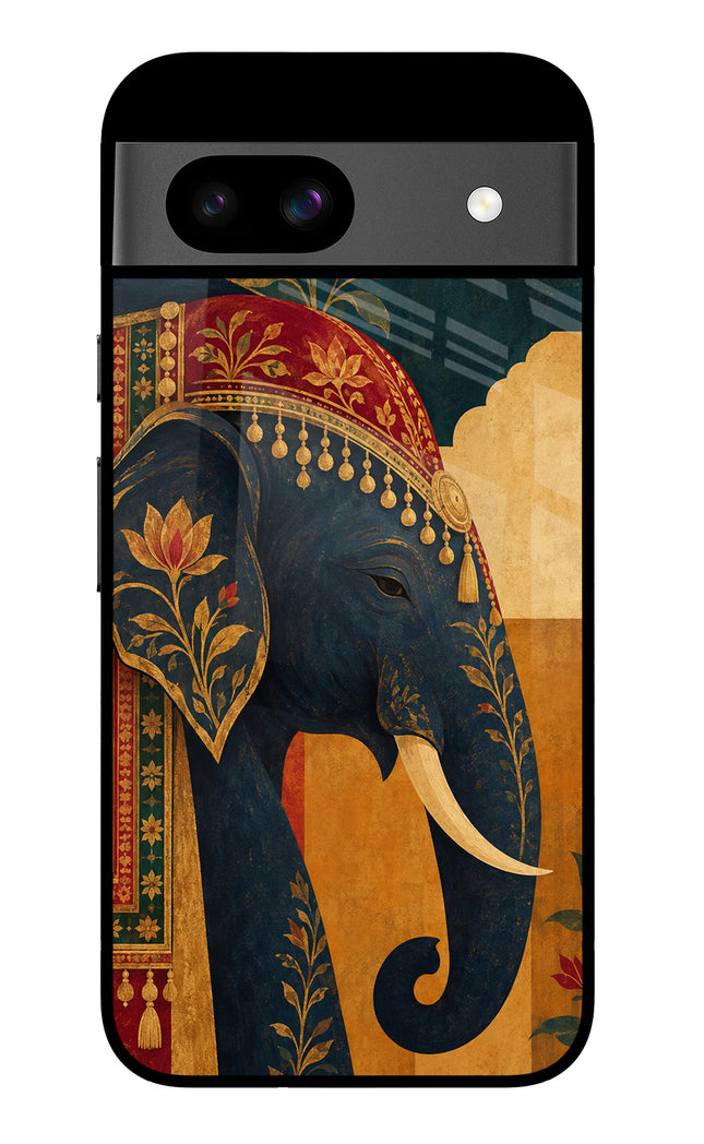 Royal Elephant Google Pixel 8A Glass Case