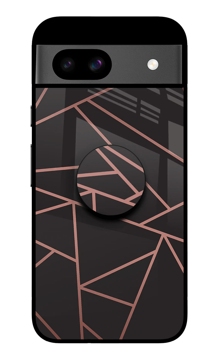 Geometric Pattern Google Pixel 8A Pop Case, Glass case