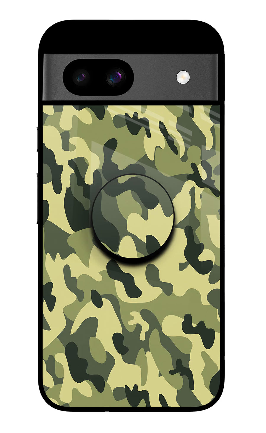 Camouflage Google Pixel 8A Pop Case, Glass case