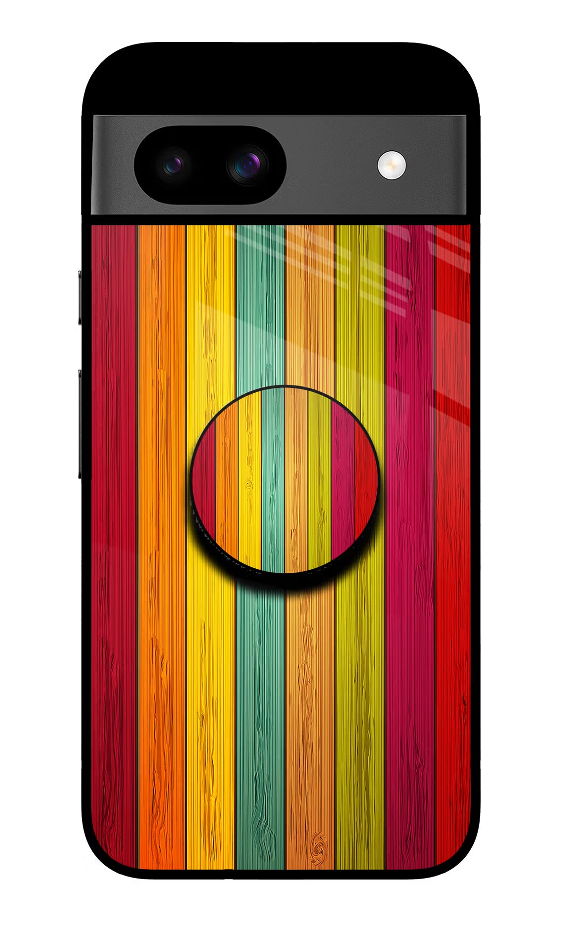Multicolor Wooden Google Pixel 8A Pop Case by Casekaro