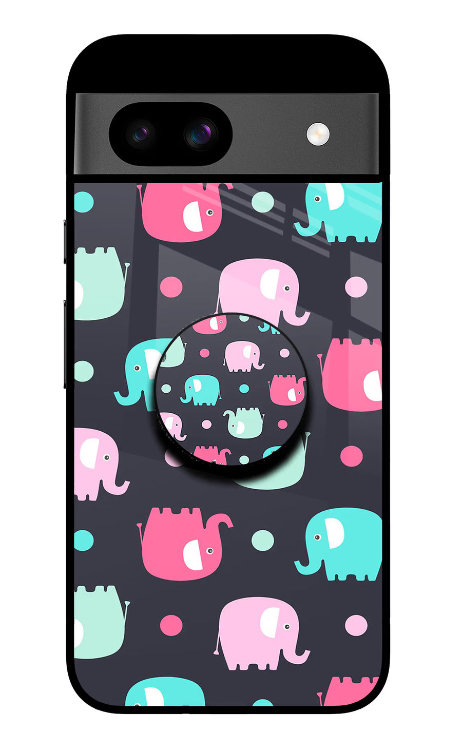 Baby Elephants Google Pixel 8A Pop Case, Glass case