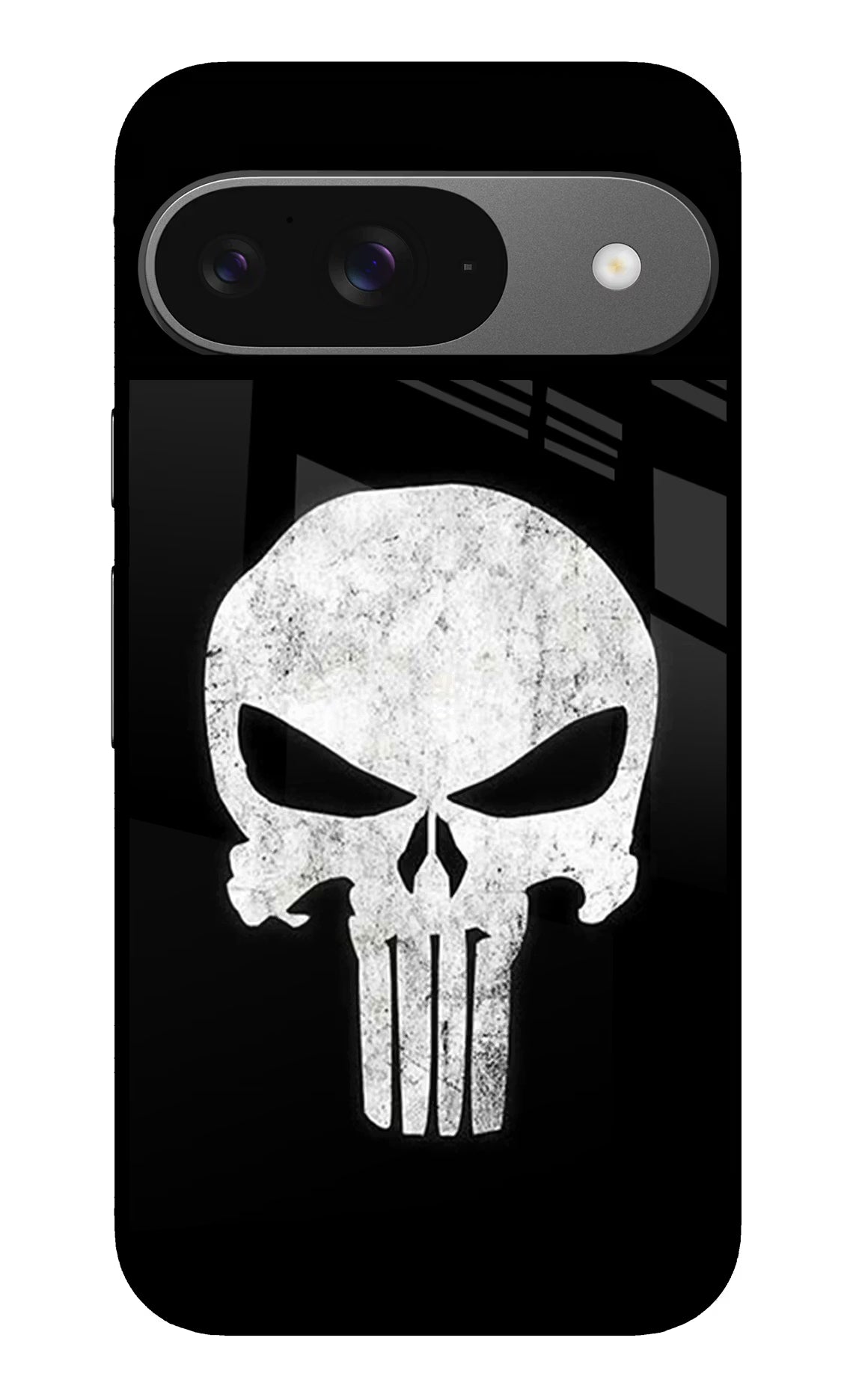 Punisher Skull Google Pixel 9 Glass Case Back Cover by Casekaro