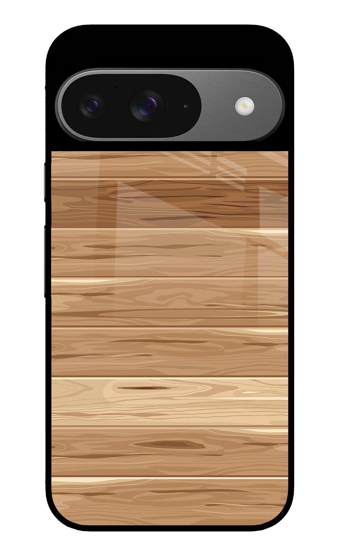 Wooden Vector Google Pixel 9 Glass Case