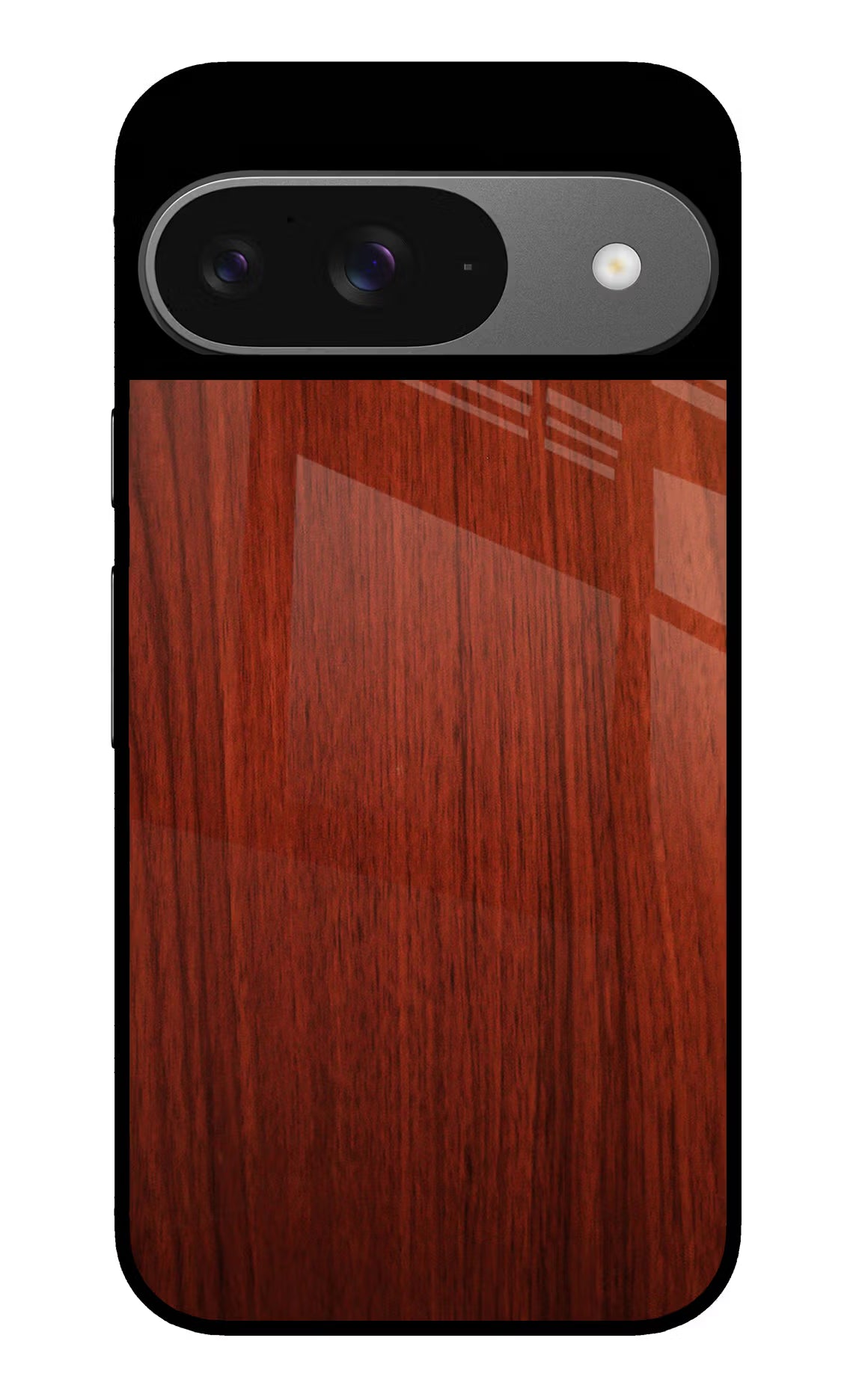 Wooden Plain Pattern Google Pixel 9 Glass Case Back Cover by Casekaro