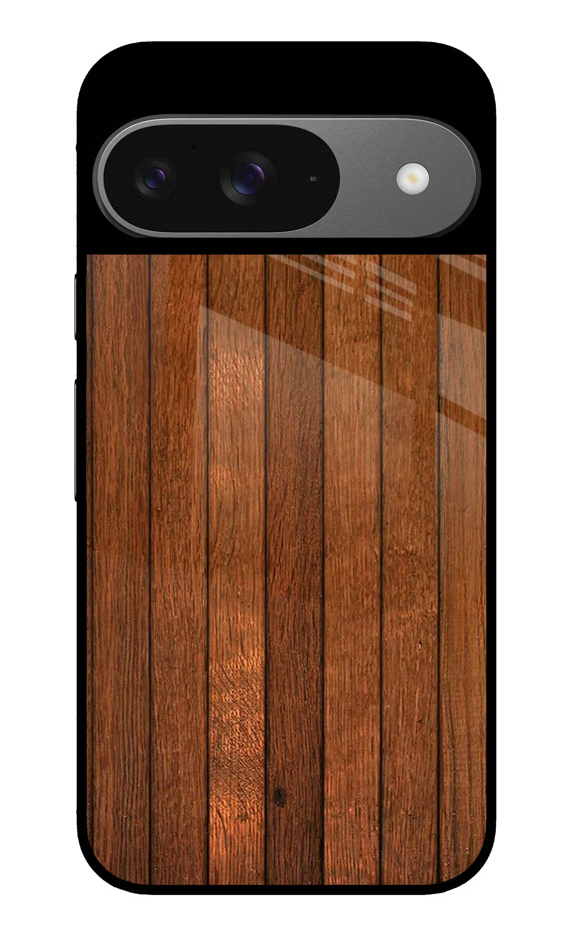 Wooden Artwork Bands Google Pixel 9 Glass Case Back Cover by Casekaro