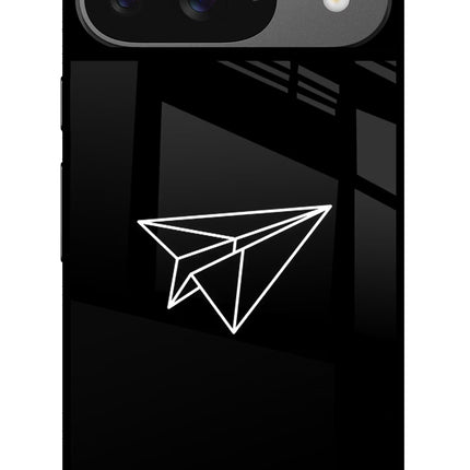 Paper Plane White Google Pixel 9 Glass Case