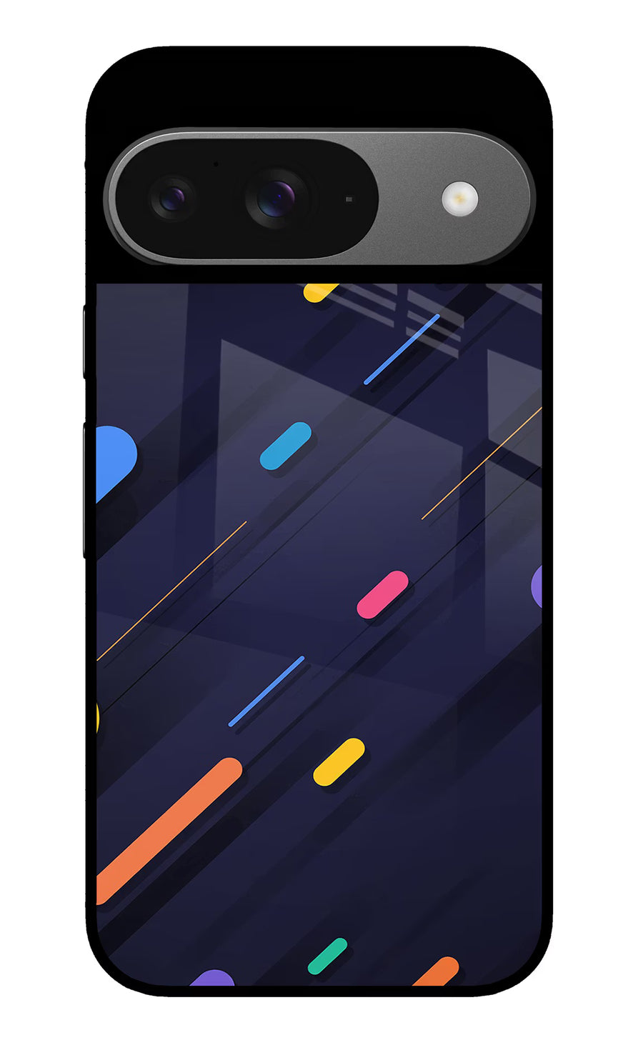 Abstract Design Google Pixel 9 Back Cover, Glass case