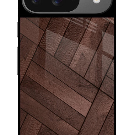 Wooden Texture Design Google Pixel 9 Glass Case