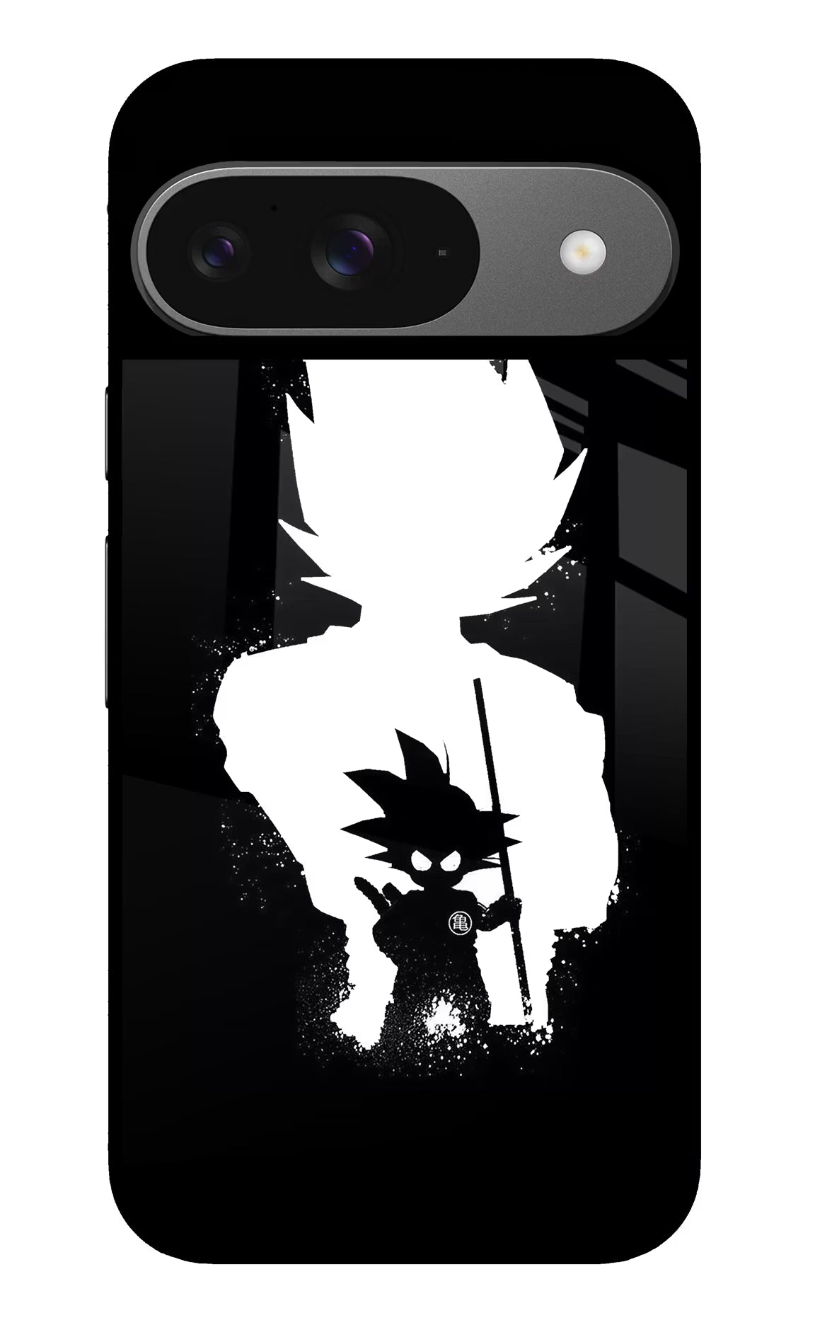 Goku Shadow Google Pixel 9 Glass Case Back Cover by Casekaro
