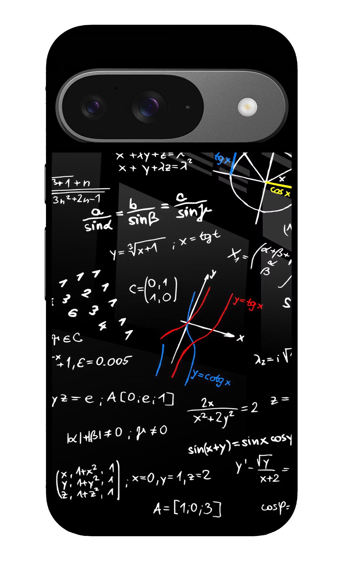 Mathematics Formula Google Pixel 9 Glass Case Back Cover by Casekaro