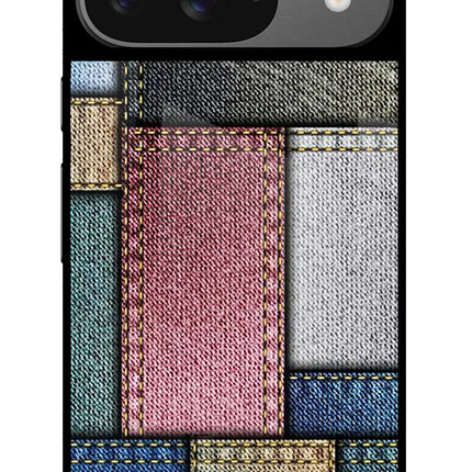 Multicolor Jeans Google Pixel 9 Glass Case