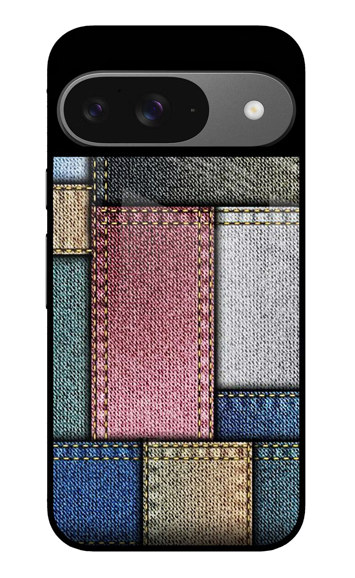 Multicolor Jeans Google Pixel 9 Glass Case