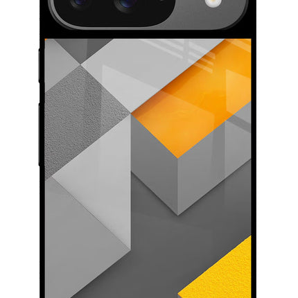 Abstract Google Pixel 9 Glass Case