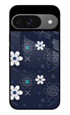 Flowers Google Pixel 9 Glass Case Back Cover by Casekaro