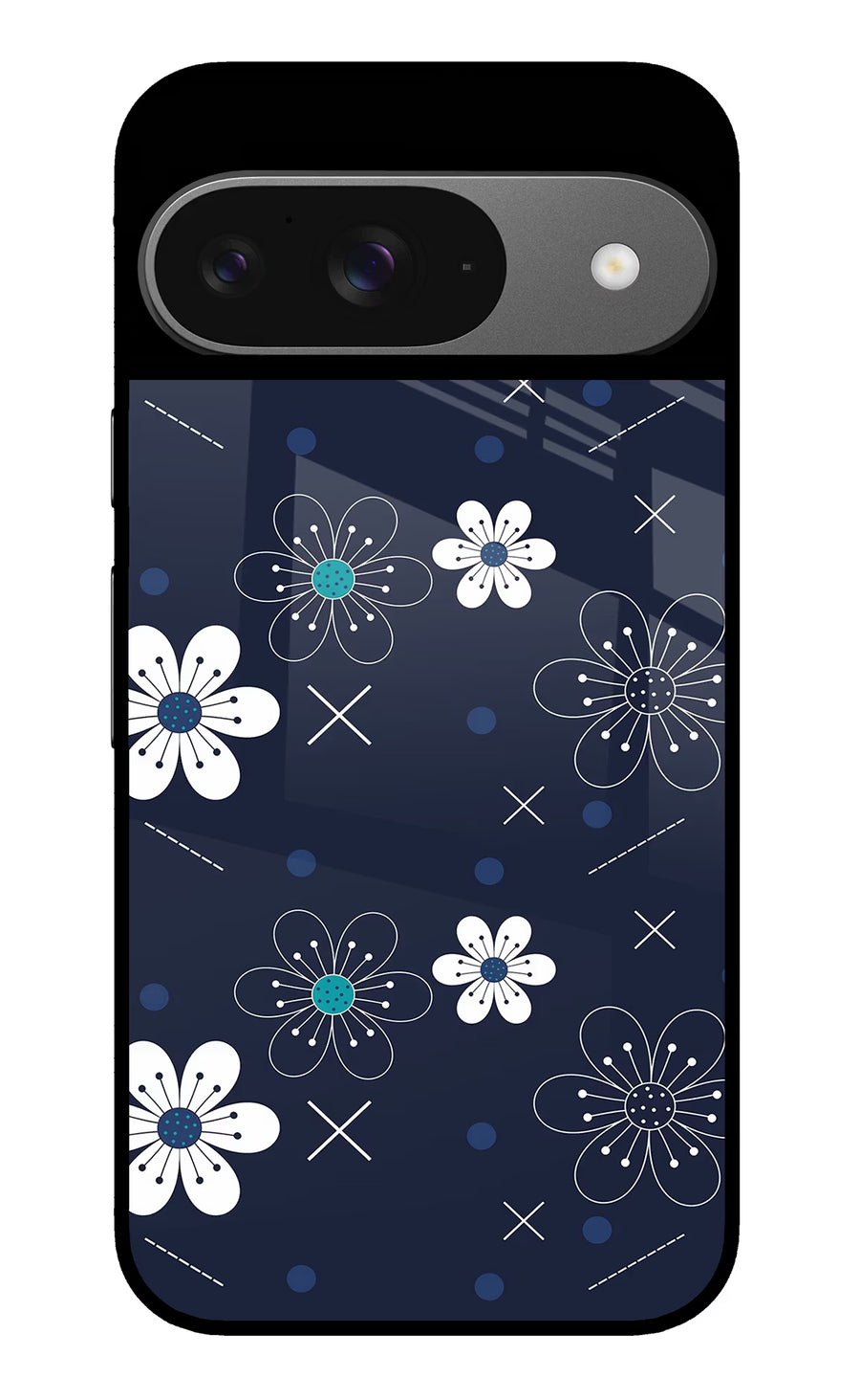 Flowers Google Pixel 9 Back Cover, Glass case