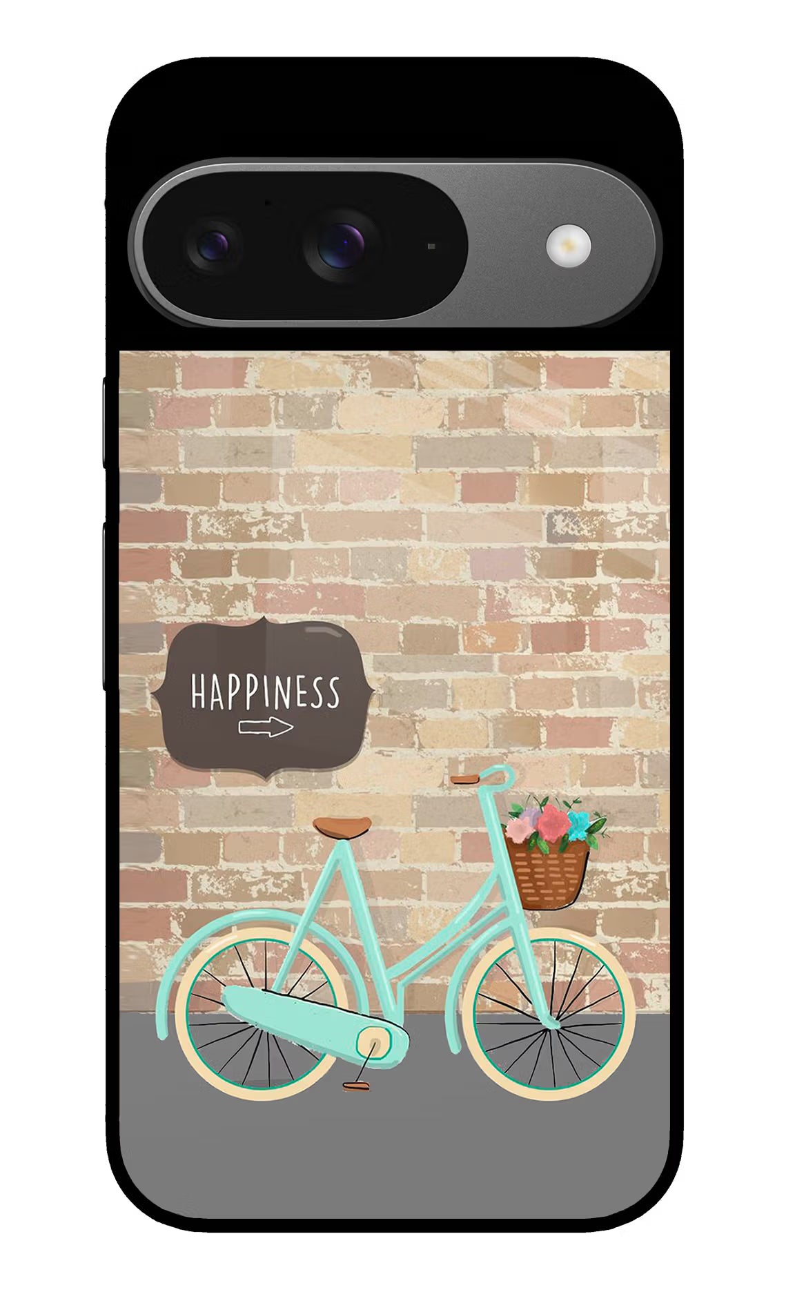Happiness Artwork Google Pixel 9 Glass Case Back Cover by Casekaro