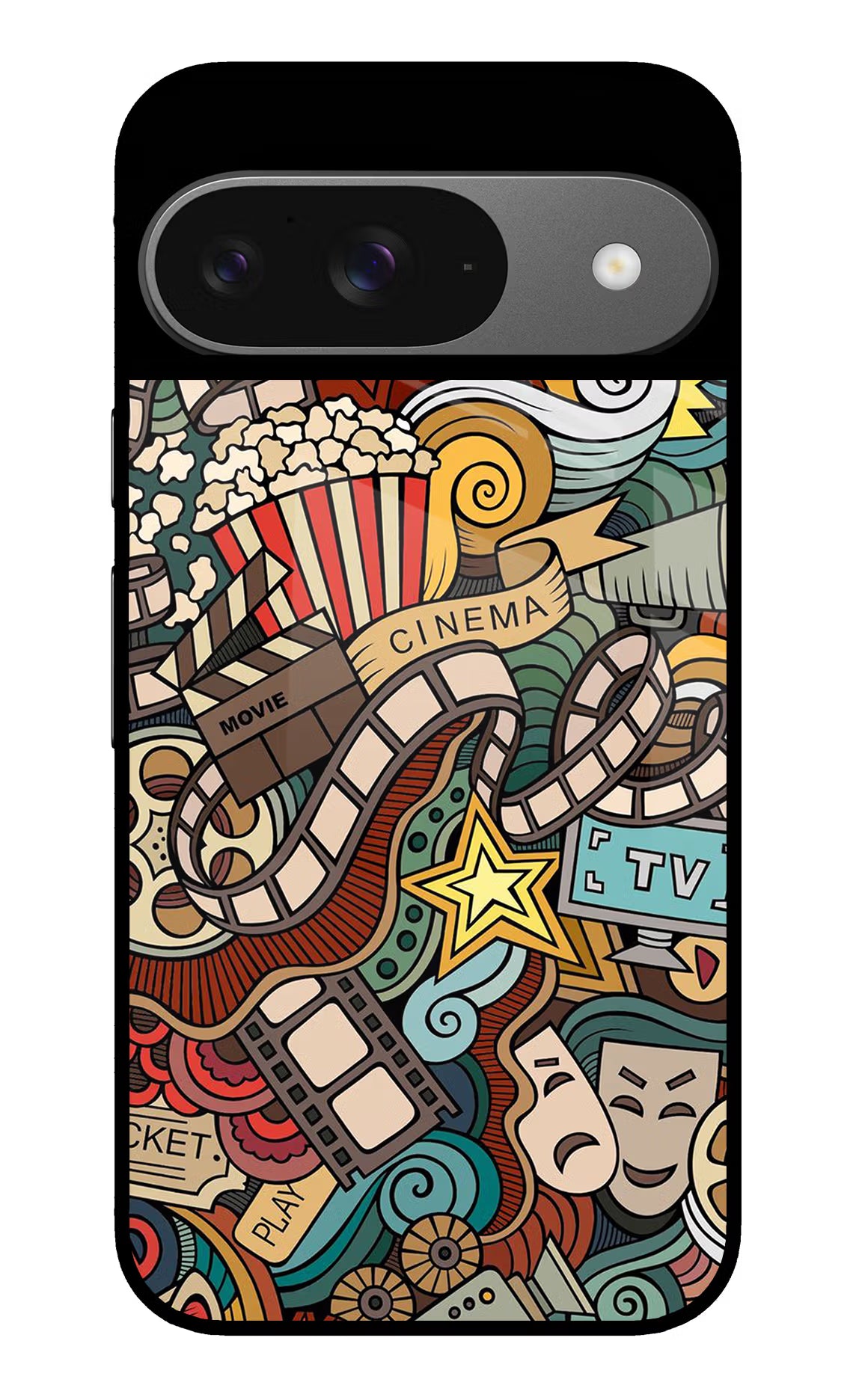 Cinema Abstract Google Pixel 9 Glass Case