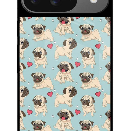 Pug Dog Google Pixel 9 Glass Case Back Cover by Casekaro