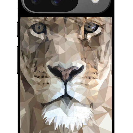 Lion Art Google Pixel 9 Glass Case