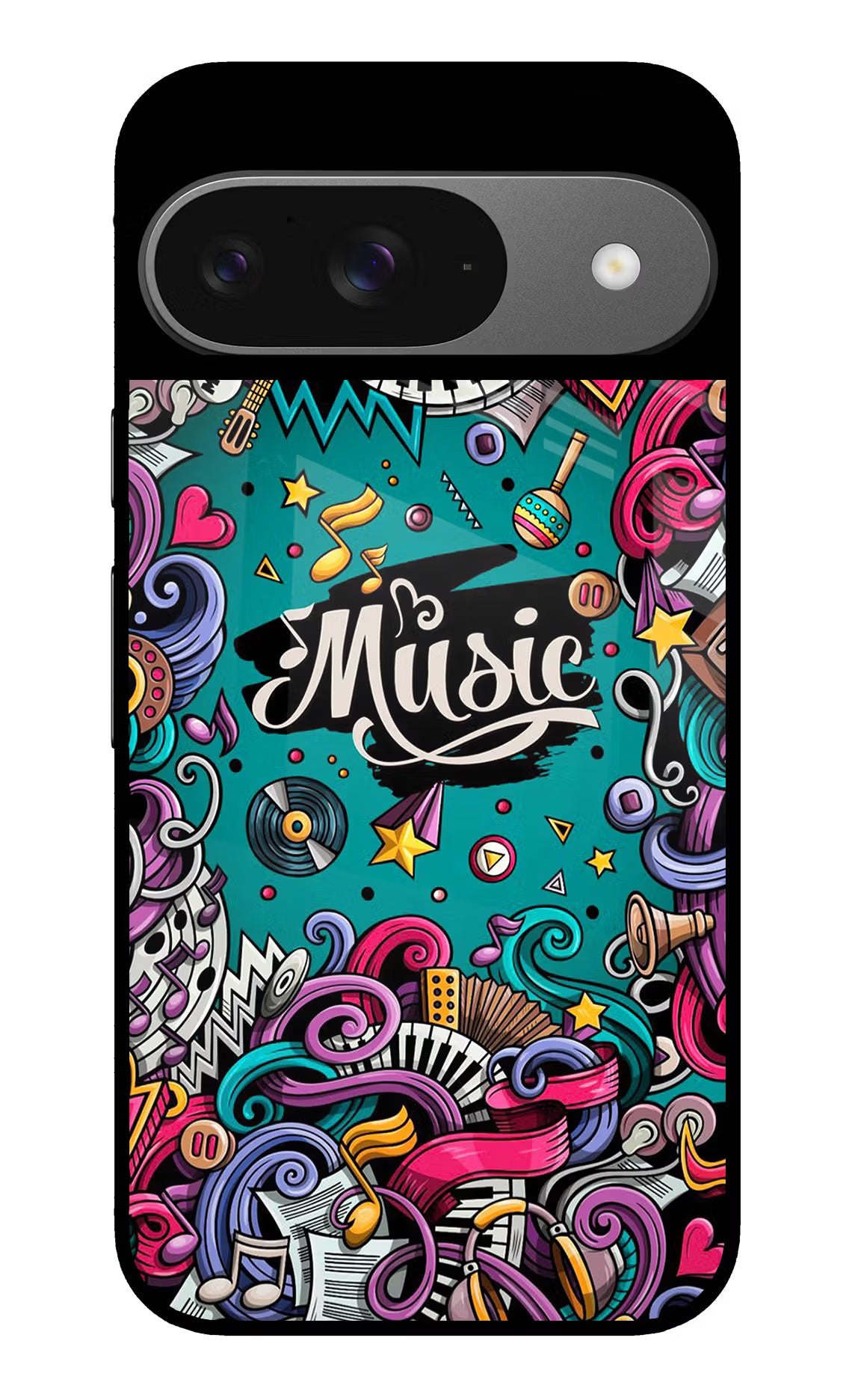 Music Graffiti Google Pixel 9 Glass Case